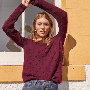 Balzac Paris Suzette Blue Sweater Merino Wool